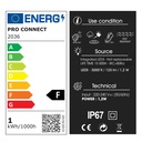 2036-D303 - 3 Spots encastrés bois Ø6cm - 3 fenêtres