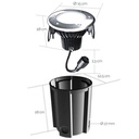 2586 - Spot à encastré dans le jardin Ø16cm 3000°K