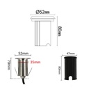 2646 - Encastré béton Ø 52mm 3W - carrossable 3000°K