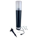 4234 - Borne Noire Ø 11,4cm + Piquet Ht 60cm