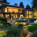 4424 - Borne Noire  16 x 5 x Ht 60cm - Angle directionnel