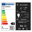 4750 - Applique murale HEMISPHERE Noire - Ø 20 cm