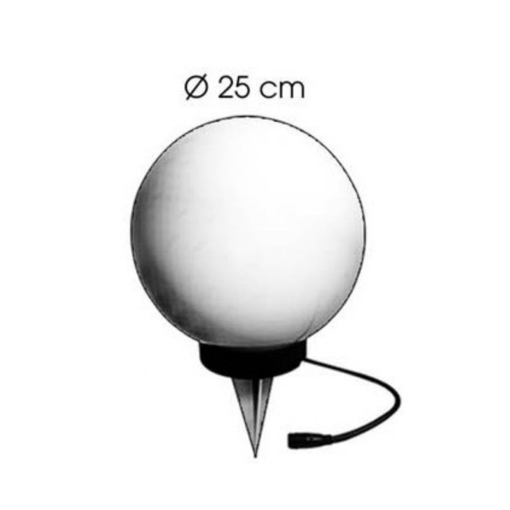 4912 - Sphère Ø25cm Blanche LED 5W