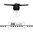 8503-G46 - Guirl. 3m 6xE27/ST64 Fil 2200K