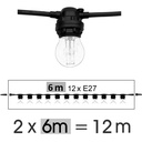 8512-G46 - Guirl 12m 24xE27/ST64 Fil 2200K