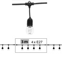 8603-C720 - Guirlande (Extension) 3m 4xE27/ST64 Fil 2700K