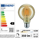 8603-C922 - Guirlande (Extension) 3m 4xE27/G125 Fil 2200K