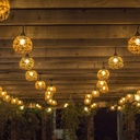 8606-G33-60L - Guirlande 6m 8xE27 Rattan Ball