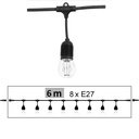 8606-C921 - Guirlande (Extension) 6m 8xE27/G125 Fil 2100K