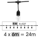 8624-G42 - Guirl. 24m 32xE27/G45 Fil 3000K