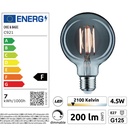 C921 - E27/G125 - 4,5W - 450 lm - Dim. - 2100°K - Smoky