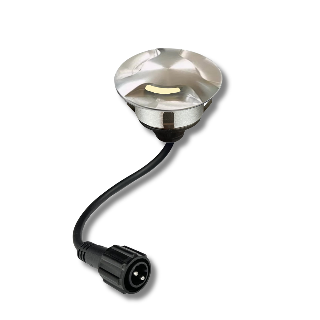 D303 - 3 Top Alu brossé pour Spot Ø6cm 2036 - 3 Fenêtres