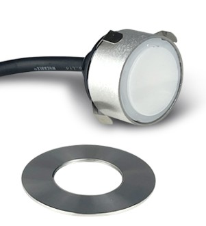 D311 - 3 Top Alu noir pour Spot Ø6cm 2036 - 1 Fenêtre