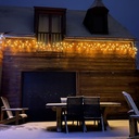 9510 - EXTENSION - Guirlande 30 LEDS (Fixe) - 3 m - Fil Noir - Blanc Chaud 2200°k