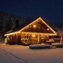 9540 - EXTENSION - Frange courte 60 LEDS (Fixe) - L 3 m x H 40 cm -  Fil Noir - Blanc Chaud 2200°K