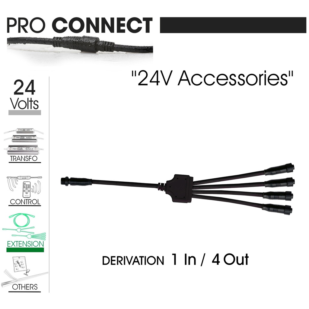 F440 - Répartiteur 4 voies d'alimentation - TBTS 24V