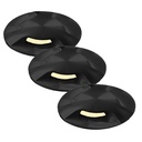 D313 - 3 Black Aluminum Top for Ø6cm Spotlight 2036 - 3 Windows