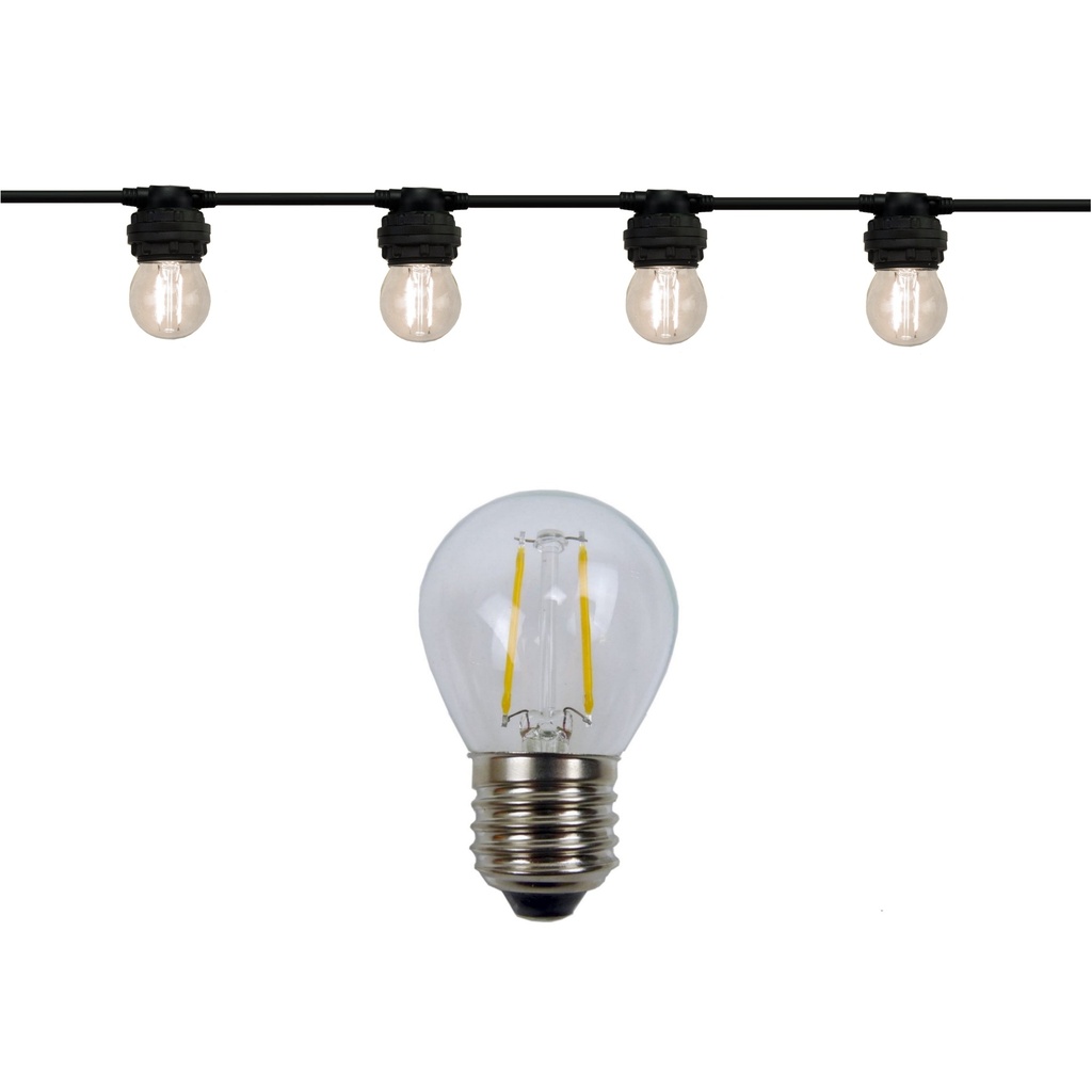 8506-G40 - Guirl. 6m 12xE27/G45 Fil 3000K