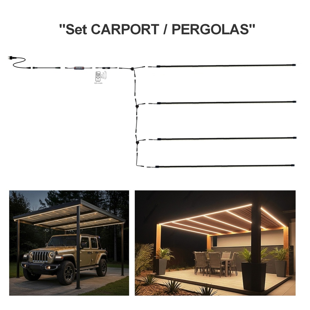 1024 - Pergola / Carport bouwpakket 4 x 2,5 m