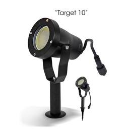 [3416] 3416 - TARGET10 Black Aluminum Spotlight - 4W - 3000°K
